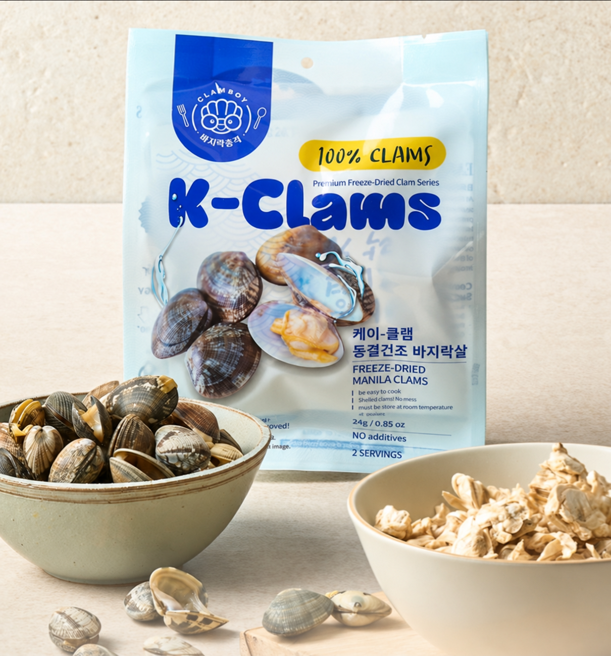 Freeze Dried Manila Clams